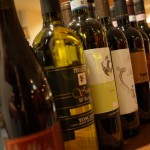 試飲するワイン、資料の番号順に並んでいるところ。